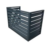 Extérieures Couverture de Centrale Écran,stores d'unité extérieure,Couvercle de poubelle autoportante,Cache climatiseur exterieur aluminium,Grille de persienne Couverture Anti-poussiè,adapté à l'ex