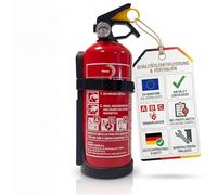 Extincteur 1 kg avec support et manomètre Made in Europe pour voiture, maison, camping-car