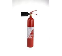 Extincteur CO₂ 2 kg EUROFEU EXPER, avec Support de Fixation et Panneau de Signalisation, pour Équipements Électriques, Bureaux, Commerces et Domiciles (2 KG)