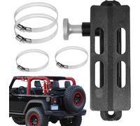 Extincteur mural - Support pour extincteur - Sécurité automobile - Bouton de déverrouillage rapide - 175 cm - Argent