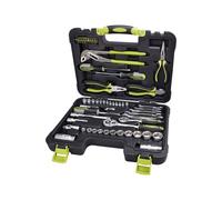 EXTOL CRAFT 6598 set d'outils 65pcs CrV 1/4", 3/8"