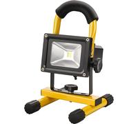 Extol Light Lampe LED portable 10 W à accu pour l'intérieur et l'extérieur comme éclairage de chantier, 1 pièce, jaune, 43122