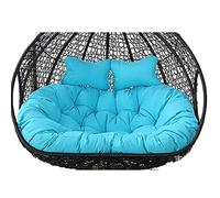 Extra Épais 2 Places Egg Chair Cushion Imperméable Lavable Extérieur Swing Hamac Siège Pad Soft Filling pour Patio Garden Relaxation