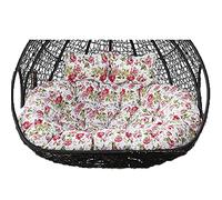 Extra Épais 2 Places Egg Chair Cushion Imperméable Lavable Extérieur Swing Hamac Siège Pad Soft Filling pour Patio Garden Relaxation