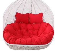 Extra Épais 2 Places Egg Chair Cushion Imperméable Lavable Extérieur Swing Hamac Siège Pad Soft Filling pour Patio Garden Relaxation