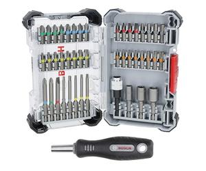 Extra Hard Screwdriver Bit Set, 44+1 pcs | 168 x 110,5 mm Professional Accessoire Perceuses/visseuses rotatives