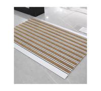 Extra Lar Tapis anti-saleté en aluminium - Grattoir pour la maison, le bureau, le jardin - Couleur café 100 x 100 cm / 39.37x39.37in - Solution ultime de contrôle de la saleté