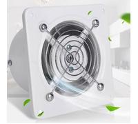 Extracteur air mural Ø120mm - 450m³/h clapet anti-retour grille métal garage cuisine bureau PIQUET D'ATTACHE