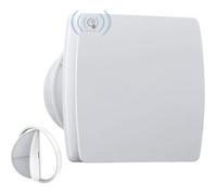 Extracteur d& 39 Air 100mm Capteur de Température et d& 39 Humidité Ventilateur Mural avec Blanc 100mm avec Capteur bla EXTRACTEURS