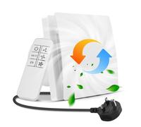 Extracteur d’Air 100 mm,130m³/h avec Télécommande,2 Directions,3 Vitesses,Puissante Ventilation,Ventilateur Silencieux pour Salle