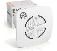 Extracteur D’Air 100mm Hygrostat Minuterie Silencieux Double Roulement Durée De Vie 30 000h Pour Salle De Bain WC Et Cuisine-Blanc