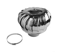 Extracteur d'Air Naturel 110mm pour Cheminée Usine | Conception anti- pour retour, empêche infiltration pluie neige, protège contre vents violents, étanche aux intempéries