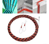 Extracteur de câble d'électricien en fibre de verre 5 mm pour cavités murales - Tête en acier flexible 30 m (30 m)