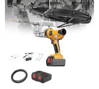 Extracteur de câble électrique sans Fil, Machine à Corder Les câbles Automatique, Vitesse Variable 0-50 m/Min, Force de Traction maximale de 600 N, pour la Construction,37500mah+2pack,30m