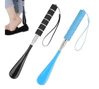 Extracteur de chaussures extensible en 2 pièces, long manche, cuillère à chaussures pour hommes, femmes, enfants, personnes âgées