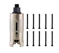 Extracteur de cylindre européen avec 10 vis de sac, extracteur de serrure en acier inoxydable, extracteur de cylindre de porte de serrurier professionnel (avec vis de 4,8mm)