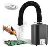 Extracteur de Fumée de Soudure 50W 128m³/h, Aspirateur de Fumée Laser avec Filtre 3 Étages HEPA H12 & Charbon Actif - Efficacité 99,97% pour Soudage Gravure Atelier Garage