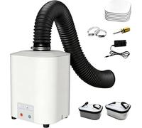 Extracteur de fumée de soudure de 50W avec système de filtration à 3 niveaux, purificateur d'air mobile pour bureau, débit d'air de 128 m³/h, <56 dB, extracteur de fumée silencieux pour la soudure, le