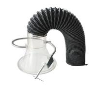 Extracteur de fumée de soudure pour bras d'aspiration industrielle hotte soudure extracteur de fumées mini micro mécanique système de atelier filtration d'air (75-150mm avec tube en nylon 2m)