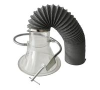 Extracteur de fumée de soudure pour bras d'aspiration industrielle hotte soudure extracteur de fumées mini micro mécanique système de atelier filtration d'air (75-180mm avec tube PVC 2m)