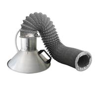 Extracteur de fumée de soudure pour bras d'aspiration industrielle hotte soudure extracteur de laboratoire fumées mini micro mécanique système de atelier filtration d'air (115-300mm avec 2m pvc tube)