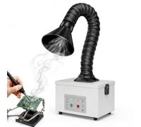 Extracteur de Fumées de Soudage, Aspirateur de Fumée Portable 45W avec Bras Flexible Col de Cygne, Débit d'Air 138㎡/h, Absorbeur de Fumée pour Électronique et Gravure Laser