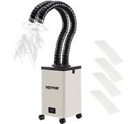 Extracteur de fumées de soudure, absorbeur de fumées 150 W 106 CFM, filtres à 3 niveaux, 3 vitesses, avec tuyau pour soudure, gravure laser et soudage DIY