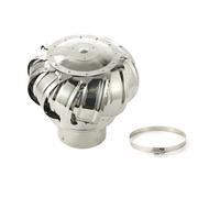 Extracteur de fumées rotatif éolien en inox, chapeau de cheminée, 110mm Extracteur Rotatif Grille, Chapeau Cheminée Extracte Odipie