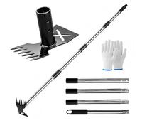 Extracteur de Mauvaises Herbes avec Long Manche de 160 cm, Outil D'arrache-mauvaises Herbes, Outil de Désherbage, Outils de Jardinage Manuel 2 en 1, pour jardin, pelouse, terrasse, espaces verts