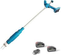 Extracteur de mauvaises herbes électrique sans fil avec 2 batteries de 3000 mAh, désherbeur à triple griffe en acier pour un entretien sans effort de pelouse et de jardin