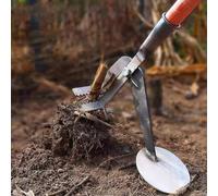 Extracteur de poteau de jardin - Désherbant robuste avec poignée en bois robuste pour enlever sans effort les mauvaises herbes tenaces, les tiges ligneuses et les vignes