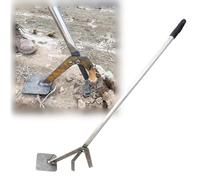 Extracteur de poteau - Outil de retrait de racines robuste pour poteaux de clôture, jeunes arbres et brosses, tige en acier avec poignée antidérapante, longueur 92 cm / 36.2 in