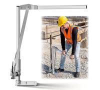 Extracteur de poteaux en T VEVOR, largeur de serrage max. 90 mm, extracteur de poteaux en T avec mâchoires en acier, revêtement par poudrage, levier pour retirer les poteaux en T de clôture destinés a