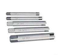 Extracteur de Taraud Cassé M5-M10 Acier Allié 5 Extracteur de | Acier allié pour durable, tête carrée, compatible et pour perceuse, extraction rapide, set 5 pièces