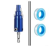 Extracteur de tuyau cassé alimenté par perceuse et manuel pour raccords en PVC CPVC PEX sièges de soupape et pour réparations de conduites d'eau avec tige hexagonale