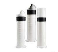 Extracteur de ventilateur mural imperméable pour conduit de ventilation de cuisine Gris 40 x 8 cm