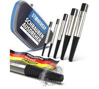 Extracteur de vis cassée lot de 5 HSS 6542 M3-M18 tourne à gauche | Sort les vis foirées, arrachées ou grippées : 5 extracteurs coniques M3 à M18 en acier rapide, en coffret