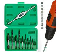 Extracteur de Vis,Gloryit Coffret de 11pcs Extracteurs de Vis,D'extracteurs Boulons Attaches Retirées Outil,Extracteur de Goujon,pour Percer et Enlever les Vis Endommagées.
