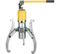 Extracteur hydraulique - 3 griffes 20 t - Course 70 mm - Longueur des griffes 375 mm - Fonte - Pour moyeux de roue, volants d'inertie, roulements - Jaune