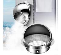 Extracteur mural en acier inoxydable avec clips de retenue pour une installation sûre sur les systèmes de ventilation (150 mm)