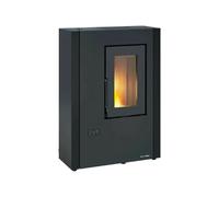 EXTRAFALME 1294902 LuiSELLA 5.0 Poêle À Granulés Slim Noir 7KW WiFi