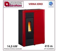 Poêle à granulés La Nordica Extraflame Virna Idro 14,5 kW Hydro acier blanc
