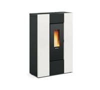 EXTRAFLAME 1296300 MARILENA PLUS 5,0 AD POÊLE À PELLETS CANALISÉ SLIM BLANC