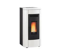 EXTRAFLAME KLAUDIA AD EVO BLANC Poêle À Pellets 8KW IR TACTILE INCLUS