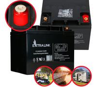 Extralink Batterie AGM 12 V 40 Ah VRLA Sans Entretien pour Camping Camping-Car et Systèmes Solaires