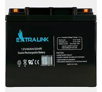 Extralink Batterie AGM 12V 40Ah - Batterie Decharge Lente sans Entretien, Anti-Fuite, Deep Cycle - Batterie Solaire, Camping-Car, UPS, Système Autonome, Alimentation de Secours