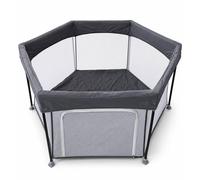 Extralink Parc bébé hexagonal 137 × 120 cm avec parois en filet et entrée zippée