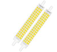 EXTRASTAR Ampoule LED R7s 118mm 8W équivalent à 64W, Lumière Blanc Froid 6500K, 800LM avec Large Angle de Faisceau 360° Non-Dimmable, Lot de 2