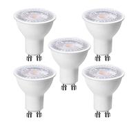 EXTRASTAR Lot de 5 Ampoules LED GU10 6W (équivalent à 60 W), Blanc Froid 6500K 500 lumens, Ampoule led gu10 120° Larges Faisceaux, Spot Encastré sans Scintillements, Non-Dimmable
