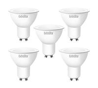 EXTRASTAR Lot de 5 ampoules LED GU10 8 W (équivalent à 80W), Blanc Chaud 3000 K 640 lumens, Ampoule led gu10 120° Larges Faisceaux，Lumière uniforme et douce, Non-Dimmable（Pack de 5
